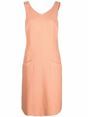 CHANEL Pre-Owned robe chasubles à boutons CC (années 2000) - Orange