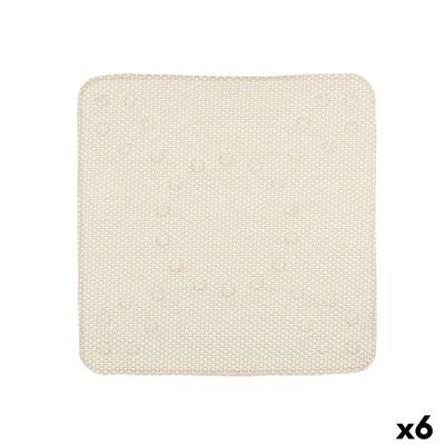 Antislipmat voor in de douche Berilo Beige PVC 53 x 52,5 x 1 cm (6 Stuks)
