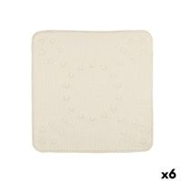 Antislipmat voor in de douche Berilo Beige PVC 53 x 52,5 x 1 cm (6 Stuks)