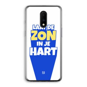 Laat de zon in je hart: OnePlus 7 Transparant Hoesje