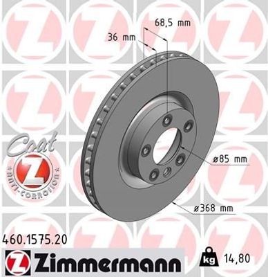 Remschijf Coat Z 460157520