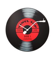 NeXtime NE-8141 Wandklok Dia. 43 Cm, Glas, 'Vinyl Tap' NeXtime NE-8141 Wandklok Dia. 43 Cm, Glas, 'Vinyl Tap'