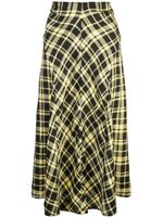 Proenza Schouler jupe mi-longue à carreaux - Jaune
