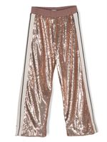 Palm Angels Kids pantalon à ornements de sequins brodés - Rose