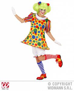 Clownskostuum dame