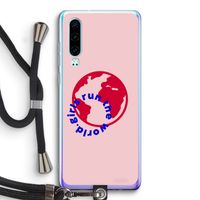 Run The World: Huawei P30 Transparant Hoesje met koord