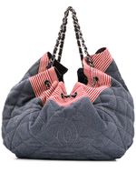 CHANEL Pre-Owned sac seau à lien de resserrage - Bleu - thumbnail