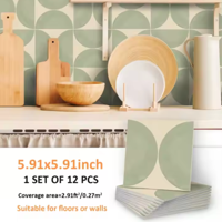 NordicTyle - 12-delige Scandinavische Vloersticker Set