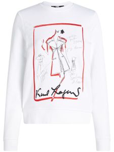 Karl Lagerfeld sweat Series à imprimé graphique - Blanc