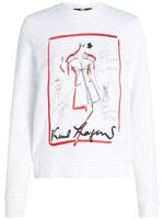 Karl Lagerfeld sweat Series à imprimé graphique - Blanc - thumbnail