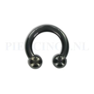 Circulair barbell zwart 3.2 mm