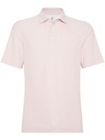 Brunello Cucinelli polo en maille à design nervuré - Rose