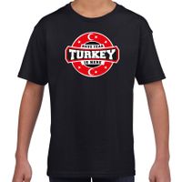 Have fear Turkey is here / Turkije supporters t-shirt zwart voor kids