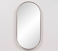 Ben Vita ovale spiegel met LED verlichting en anti-condens 50x100 cm Geborsteld Koper - thumbnail