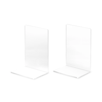 LIROdesign Boekensteun Transparant (set van 2 stuks)