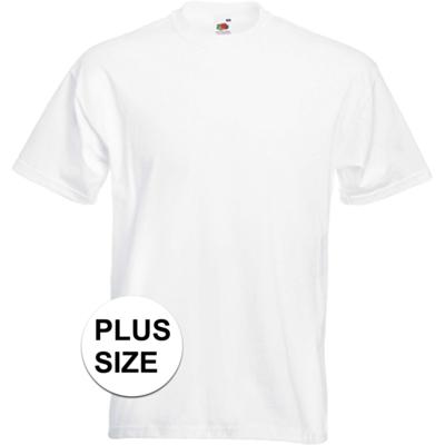 Fruit of The Loom Grote maten t-shirt - wit - heren - voordelig - katoen - Herenkleding