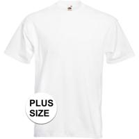 Fruit of The Loom Grote maten t-shirt - wit - heren - voordelig - katoen - Herenkleding