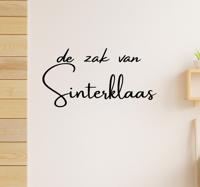 Tekst¨de zak van sinterklaas¨ muursticker