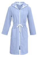 Carl Ross Carl Ross Damesbadjas met Capuchon 36410 Ice Blue/Off White 36/38