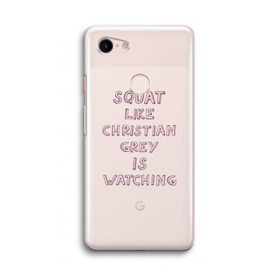 Christian Grey: Google Pixel 3 Transparant Hoesje