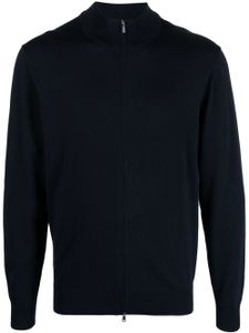 Boggi Milano pull en coton à fermeture zippée - Bleu