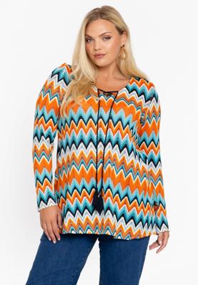 Yoek Flared tuniek SUNSET | Oranje | Maat 58/60