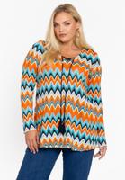 Yoek Flared tuniek SUNSET | Oranje | Maat 58/60