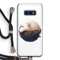 Yin Yang Wolves: Samsung Galaxy S10e Transparant Hoesje met koord