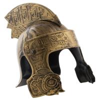 Carnaval verkleed ridderhelm - brons - voor volwassenen - kunststof