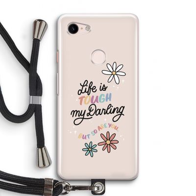 Tough Life: Pixel 3 Transparant Hoesje met koord