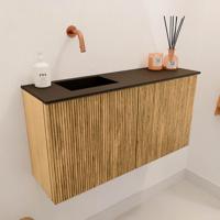 Toiletmeubel Mondiaz Joya | 80 cm | Meubelkleur Oak | Faye wastafel Urban Links | Zonder kraangat(en) Toiletmeubel Mondiaz Joya | 80 cm | Meubelkleur Oak | Faye wastafel Urban Links | Zonder kraangat(en)