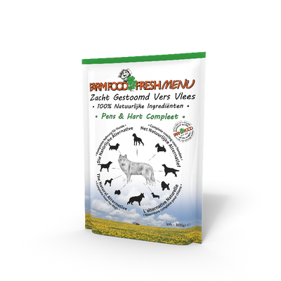 Farm Food Fresh Menu honden natvoer Pens&Hart 300gr