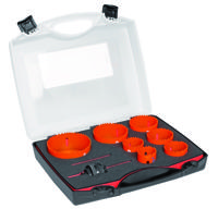 Bahco Sandflex® Bi-metalen gatzagenset | voor metaal en houtsoorten | 35 mm - 83 mm - 9-delig - 3834-SET-72-35/83