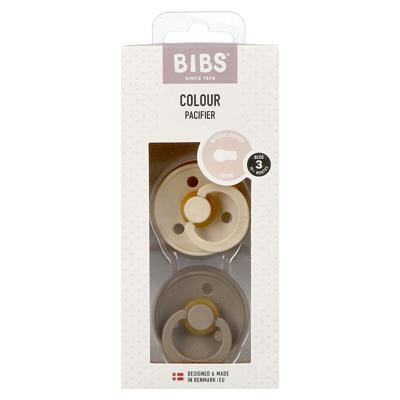 Bibs 3 Fopspeen Duo Vanilla&dark Oak