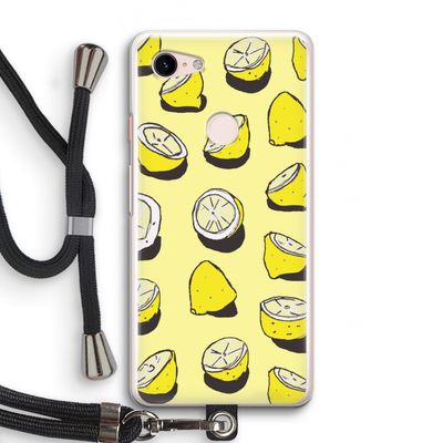 When Life Gives You Lemons...: Pixel 3 Transparant Hoesje met koord