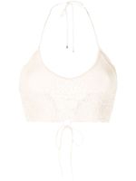 Patrizia Pepe bralette en crochet - Tons neutres