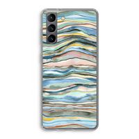 Watercolor Agate: Samsung Galaxy S21 Transparant Hoesje Watercolor Agate: Samsung Galaxy S21 Transparant Hoesje