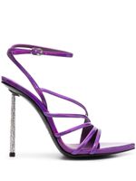 Le Silla sandales Bella 120 mm en cuir verni - Violet - thumbnail