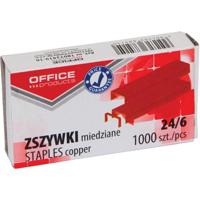OFFICE products nietjes 24-6, verkoperd, doos van 1000 stuks