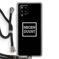 Negenduust black: Samsung Galaxy A42 5G Transparant Hoesje met koord