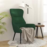 Relaxstoel fluweel donkergoen Relaxstoel fluweel donkergoen