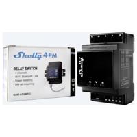 Shelly 4Pro PM DIN-railrelais Bluetooth, WiFi Shelly