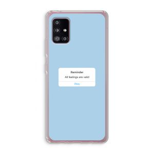 Reminder: Samsung Galaxy A51 5G Transparant Hoesje