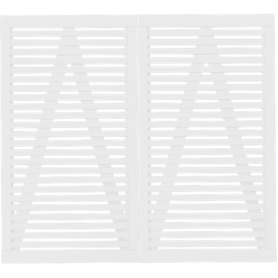 Witte Houten Dubbele Tuindeur Tokyo 200 x 180 CM