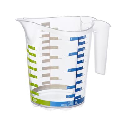 Rotho domino maatbeker 1l transparant