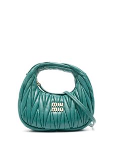 Miu Miu mini sac matelassé Wander - Vert