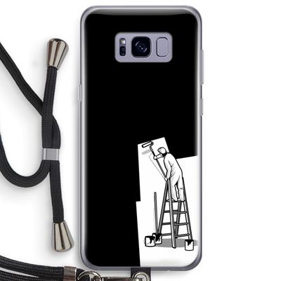 Musketon Painter: Samsung Galaxy S8 Plus Transparant Hoesje met koord