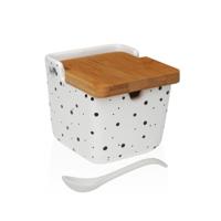 Suikerpot Versa Speckle Keramisch 8,8 x 8,5 x 8,8 cm - thumbnail