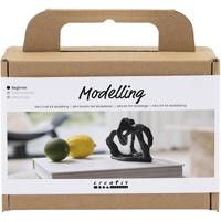 Creativ Company Mini hobbyset boetseren, beeldje, zwart, 1 doos