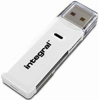 Integral USB Geheugenkaartlezer SDXC Dual wit - 9500099 Integral USB Geheugenkaartlezer SDXC Dual wit - 9500099